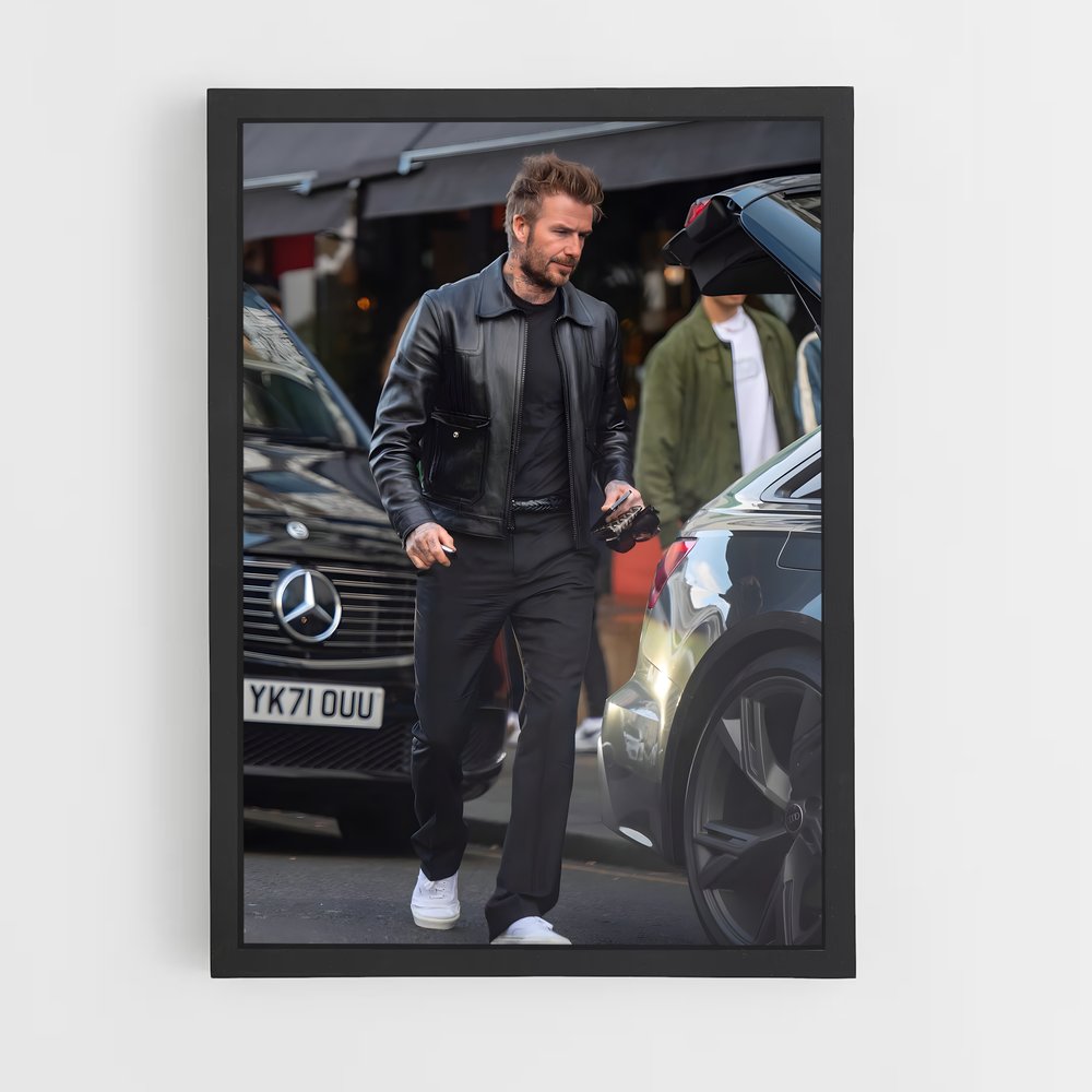 Poster Beckham en Cuir (vue 2)